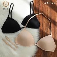 ราคา บราตะขอหน้า 1 2 ชิ้น แบบสามเหลี่ยมฝรั่งเศส สายรัดบางและหัวเข็มขัดด้านหลังที่สวยงาม (41325976420)