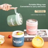 ราคา 530มล โถเก็บความร้อน สแตนเลส ถ้วยซุปฉนวน กล่องอาหารกลางวัน แก้วเดินทางพร้อมช้อน (44324663685)