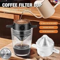 ราคา ตัวกรองกาแฟแบบพับได้แบบพกพาช่องทางกาแฟดริปเปอร์กาแฟตัวกรองกาแฟนํามาใช้ใหม่หยดชา (40367381545)