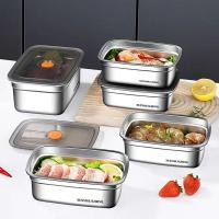 ราคา ข้าวกล่อง เกรดอาหาร 304 สแตนเลสปฏิบัติตู้เย็นตู้แช่แข็งปลอดภัยสําหรับทุกวันปิกนิกสํานักงานผู้ใหญ่เด็กครอบครัวทนทานรั่วหลักฐานกล่องเก็บ (50751290953)