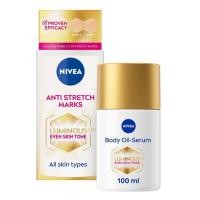 ราคา ใหม่ Nivea Luminous 630 นีเวีย ลูมินัส 630 บอดี้ ออยล์ เซรั่ม แอนตี้ สเตรช มาร์คส์ 100 มล (25377745530)