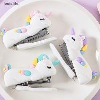 ราคา LETH เครื่องเย็บกระดาษยูนิคอร์นสีขาวขนาดเล็กมีสไตล์ มัลติฟังก์ชั่น เหมาะสําหรับอุปกรณ์สํานักงานและโรงเรียน เครื่องเขียนน่ารักและของขวัญสร้างสรรค์ Vary (51651344857)