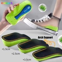 ราคา AMORA ความสูงเพิ่ม Insoles Memory Foam Flat Feet Orthopedic Insoles Light Soft Arch Support Invisible Heel Shoe Pads รองเท้าผ้าใบ Heel Lift (27837183212)