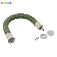 ราคา AMORA นกแก้วยืนติด สีเขียวกัญชาเชือกนกยืนคอน สําหรับนกค๊อกคาเทลคอนัวร์รักนกยูรูปร่างไม้อุปกรณ์สัตว์เลี้ยงขนาดเล็ก (55851192884)