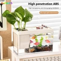 ราคา AMORA ตู้ปลา โปร่งใสพร้อมถังตู้ปลารูระบายอากาศด้านบน ความคิดสร้างสรรค์พลาสติกขอบเรียบที่ใส่ปากกาโฮมออฟฟิศ (53601077563)