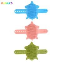 ราคา AMORA Pet Cleaning Brush Silicone Easy Clean Cat Deshedding Brush Gentle Turtle Design Grooming Tool Pet Hair Remover Home Use (44901285752)