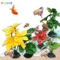 ราคา อมรา พืชพิพิธภัณฑ์สัตว์น้ํา เนื้อผ้าไหมปลอดภัยวัสดุตกแต่งตู้ปลา วัสดุพลาสติก การออกแบบที่สมจริงประดิษฐ์ตู้ปลาพืชชามปลาขนาดเ (43273995623)