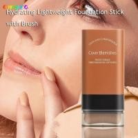 ราคา AMORA Matte Foundation Stick Velvet Highly Malleable High Coverage Cream Foundation Hydrating Long lasting Waterproof Foundation Cream with Brush (43064365405)
