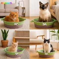ราคา อาโมรา ที่นอนสัตว์เลี้ยง โดปามีนตาโตเชือกฝ้ายแมวเตียงตะกร้า ตะกร้าเก็บน่ารักสัตว์เลี้ยงเย็นฤดูร้อนแมวรังสากล (42820191336)
