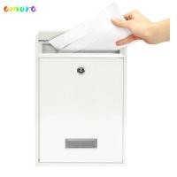 ราคา AMORA Postbox โลหะพร้อมล็อคกล่องจดหมายกล่องตัวอักษร Universal ติดตั้งง่ายแขวนผนังกล่องไปรษณีย์กันน้ําสําหรับ Home Yard Office (57250619091)