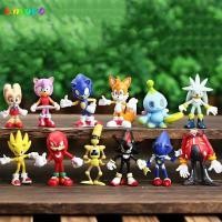 ราคา AMORA 12 ชิ้นเกมตัวเลข เดสก์ท็อปตกแต่ง PVC Sonic Action Figures ของขวัญเด็กสะสมของเล่น Sonic สมจริงรูปปั้นเครื่องประดับ (52901251780)