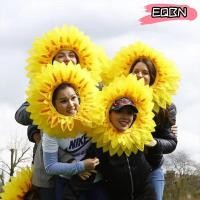 ราคา EQBN Performance Props 42 ซม หมวกดอกทานตะวัน สวมใส่สีเหลืองตลกหมวกดอกทานตะวันสําหรับ Dance Party เทศกาลเกมเด็กวัยรุ่นผู้ใหญ่ (43715094467)