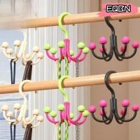 ราคา EQBN ไม้แขวนเสื้อในบ้าน Dopamine Portable 360 ตะขอหมุนได้ แบบพกพาพร้อมลูกบอล 6 ลูก มัลติฟังก์ชั่น ประหยัดพื้นที่ ผ้าพันคอ ผูก ชั้นวางจอแสดงผล ที่เก็บของในบ้าน องค์กร (42315383555)