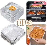 ราคา EQBN 10 ชิ้นกล่องอลูมิเนียมฟอยล์ ไม่ติด 6 7 8 นิ้วถาดฟอยล์ดีบุกอาหาร เตาอบบาร์บีคิวเครื่องมืออบน้ํามันทนนํามาใช้ใหม่ถาดทอดอากาศ (40257605497)