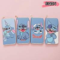 ราคา กระเป๋าสตางค์ลาย Disney Stitch สไตล์ Kawaii หนัง PU ทรงยาว ใส่เหรียญและบัตรนักเรียนได้ (44415439358)