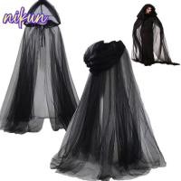ราคา เสื้อคลุมฮาโลวีนแบบลูกไม้ สีดำมีฮู้ดขนาดใหญ่ เหมาะสำหรับการคอสเพลย์และเครื่องแต่งกายฮาโลวีน (55700336014)