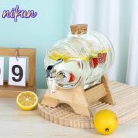 ราคา นิคุน ขวดเหล้าไวน์ 1ล กับก๊อกน้ําวิสกี้บาร์เรล ความคิดสร้างสรรค์แก้วใสวงเล็บหนาถังโค้กบ้าน (42257290983)