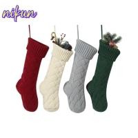ราคา นิคุน คริสต์มาสถุงเท้า ปุยนุ่ม46เซนติเมตรถุงเท้าต้นคริสต์มาสแขวนเครื่องประดับ ถักเด็กของขวัญคริสต์มาสซานตาถุงเท้าของขวัญคริสต์มาสถุงอุปกรณ์เทศกาล (53900105433)