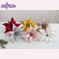 ราคา NIKUN ดอกไม้ประดิษฐ์คริสต์มาส พลาสติกคุณภาพดี ขนาด 25 ซม ทำเองได้ง่าย สำหรับต้นคริสต์มาส Xmas (51501167103)