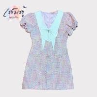 ราคา ส่งต่อ เดรสชมพูผ้ากระสอบ M (43975044302)
