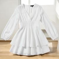 ราคา ส่งต่อ ชุดจั๊มสูทสีขาวแขนยาวพอง มือสองส่งต่อสภาพดี (56300378500)