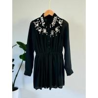 ราคา ชุดเดรสเชิ้ตแขนยาวสีดำ ผ้าชีฟองมีซับใน เบาพริ้ว ใส่สบาย (50800166546)