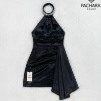 ราคา เดรสเว้าไหล่โชว์หลังสีดำ แบรนด์PACHARA (28930450037)