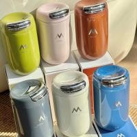 ราคา ร่าเริง แก้วกาแฟเก็บความเย็นและความร้อน กระติกน้ําสูญญากาศ 360มล แก้วเก็บความร้อนสแตนเลสแบบพกพาขนาดเล็ก การท่องเที่ยว (53151007418)