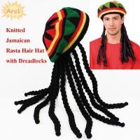 ราคา ARCL ถัก Beanies Dreadlocks Bob Marley แฟนซีชุดแปลกใหม่วิกผม Braid หมวก (52500140396)