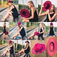 ราคา หมวก Fedora ปีกกว้าง สำหรับผู้หญิงและผู้ชาย สไตล์คาวบอย เหมาะสำหรับฤดูหนาวและใบไม้ร่วง (55250262627)