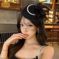 ราคา หมวกเจ้าสาวและผ้าคลุมหน้าลายดอกไม้ แบบวินเทจ พร้อมหมวกทรงปิลบอกซ์หรูหรา สไตล์สำหรับผู้หญิง (46500728033)