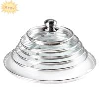 ราคา ฝาครอบหม้อที่มองเห็นได้ ส่วนโค้ง สแตนเลสป้องกันตะกรันฝาครอบหม้อแก้วนิรภัย ลูกบิดสากล 16 34 ซม ฝาครอบกระทะกลมอุปกรณ์ครัว (49350120497)