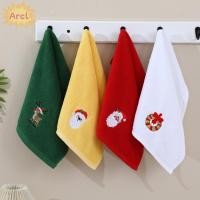 ราคา ARCL 3 4 ชิ้น Merry Christmas ผ้าขนหนูครัว ผ้าฝ้ายนุ่มแห้งเร็วผ้าขนหนูธีมคริสต์มาส ปักดูดซับ Santa Elk ผ้าขนหนูเช็ดหน้าคริสต์มาสใช้ในครัว (46600234505)