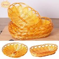 ราคา ส่วนโค้ง จานอาหาร ตะกร้าสานพลาสติกเลียนแบบหวายตะกร้าขนมปังกลมอาหารเช้าเค้กขนมขบเคี้ยว (43776046905)