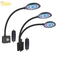 ราคา SEEO โคมไฟคลิปตู้ปลา USB DC5V Full Spectrum Fish Tank ไฟ LED ติดตั้งง่ายปรับความสว่างได้ 3 โหมดของแสงสีปรับมุมถังปลาตกแต่ง LED สาหร่าย (57000572411)