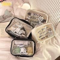 ราคา กระเป๋าแต่งหน้า เซโอ กระเป๋าถือใสความจุขนาดใหญ่กระเป๋าใส่อุปกรณ์อาบน้ํากันน้ํา พีวีซี แมวน่ารัก สุนัข (51050506424)