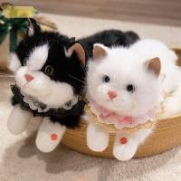 ราคา เซโอ ของเล่นตุ๊กตาแมวจําลอง ตุ๊กตาแมวเหมือนจริงปุยมีเสียง ของขวัญวันเกิดสัตว์ยัดไส้นุ่มน่ารัก (54451269830)