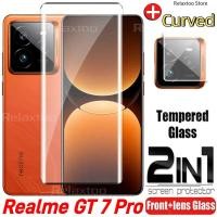 ราคา Realme GT 7 Pro 2024 2in1 3D โค้งกระจกนิรภัยสําหรับ Realme GT7 GT 7 Pro GT7Pro 7Pro RealmeGT7Pro 5G 4G เลนส์กล้องด้านหลังป้องกันหน้าจอป้องกันโทรศัพท์ฟิล์มแก้ว OAWD (42362399263)