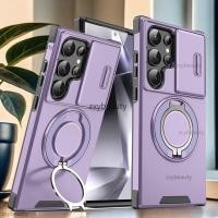 ราคา SAMSUNG สําหรับSamsung Galaxy S25 S24 Ultra S23 S22 S21 Plus 5G FE 2025 กรณีเกราะกันกระแทกสไลด์ปลอกแม่เหล็กสําหรับS24Ultra S23Ultra S22Ultra S25Ultra S24FE S20FE S23FEแหวนปกหลังS (28589741426)