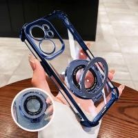 ราคา YBD Casing สําหรับ OPPO Reno 13 Pro Reno 13F Magnetic Circular Mirror Bracket Slim Clear Phone Case (43018919986)