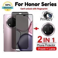 ราคา 9H Anti spy Glass Privacy Tempered สําหรับ Honor X9C X9a X9b 400 300 200 100 90 70 60 50 Pro 5G โค้ง 2 in 1 Protector กระจกนิรภัยด้านหน้า กล้องป้องกันรอยขีดข่วนทนEdge (42168781781)