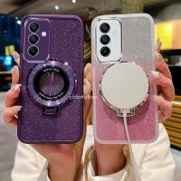 ราคา SAMSUNG ชุบGlitterเคสโทรศัพท์สําหรับSamsung Galaxy A06 A16 LTE A26 A36 A56 A 06 16 4G 5Gโปร่งใสBling Soft TPUซิลิโคนปลอกแม่เหล็กรถผู้ถือวงเล็บกันกระแทกปกหลัง4 (41162410941)