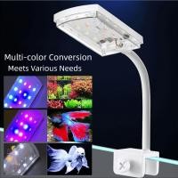 ราคา ใช่แล้ว อุปกรณ์ตู้ปลาไฟสี โคมไฟหนีบ ไฟแบบหนีบตู้ปลา โคมไฟควบคุม ลูกปัด นํา ไฮไลท์สองหัว โคมไฟสาหร่าย ตู้ปลาประดับ (51100768106)