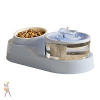 ราคา YGBG เครื่องให้อาหารแมวและตู้น้ํา ปิดเสียงน้ําพุแมวความจุขนาดใหญ่ ป้องกันคอด้วยตัวกรองอัตโนมัติหมุนเวียนกรองแมวตู้น้ําสํา (50300753468)