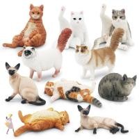 ราคา YGBG ตุ๊กตาสัตว์เลี้ยงที่สมจริง PVC เหมือนจริงจําลองแมว ประณีตสยาม Ragdoll เปอร์เซียแมวแมวตัวเลขการกระทําตกแต่งรถ (52500818271)