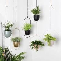 ราคา Ygbg กระถางต้นไม้ พร้อมตะขอเหล็กแขวนพืชตะกร้า ถังแขวนที่เรียบง่ายแขวนกระถางดอกไม้ตกแต่งบ้าน (28813525797)