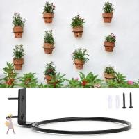 ราคา YGBG ที่วางกระถางดอกไม้แหวน ติดผนังหม้อชาวไร่แบบพับได้ยืน มีสไตล์แข็งแรงกลางแจ้งตกแต่งโลหะชาวไร่ชั้นวางสํานั (27643520778)