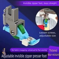 ราคา YGBG Roller Presser เท้า ล้อพลาสติกปรับได้ที่มองไม่เห็นซิปเท้า T36LN เย็บ Presser เท้าสําหรับเย็บผ้าอุตสาหกรรม อะไหล่ (26093143955)