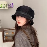 ราคา หมวก bucket hat สไตล์ชาวประมง ทำจากผ้าลูกฟูก ให้อบอุ่นและหรูหราสำหรับผู้หญิง (55750693215)