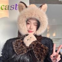 ราคา หมวกและผ้าพันคอกันลมลายเสือดาวสำหรับผู้หญิง (53201251295)